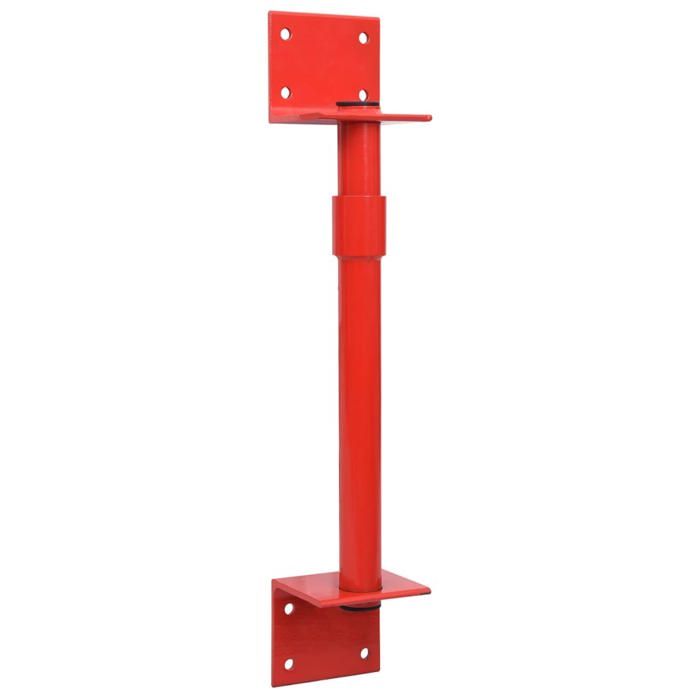 Support mural - VIDAXL - 78 cm - Acier - Rouge - Charge max 1000 kg