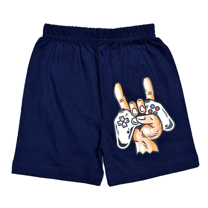 T2F Boy s (BYS-Shorts-S8_Multicolour_7 8 Years) 7-8 Y