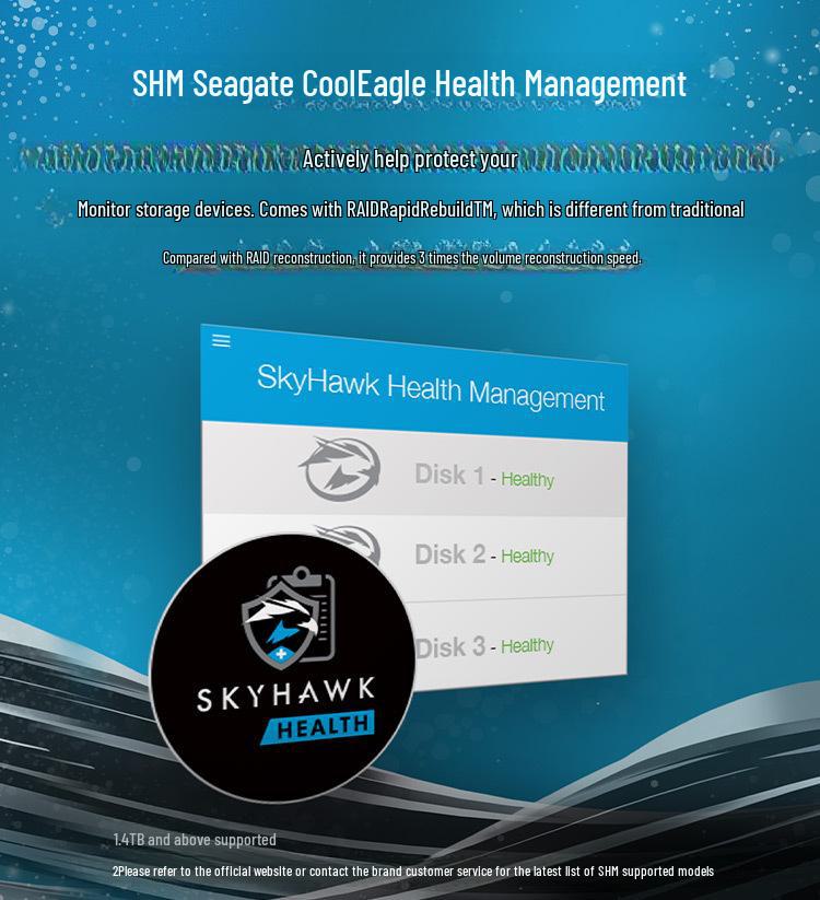 Seagate Cool Eagle 2TB 256MB SATA CMR 3.5" Surveillance Hard Drive