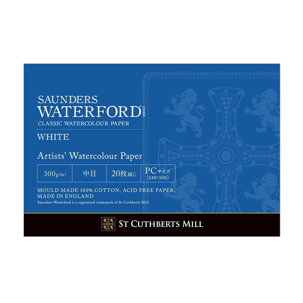 

Holbein Waterford Watercolor Paper EH-PCP White Medium 300g Postcard Size Glue Pad 20 Sheets 270920