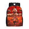 Ilias Topurias Backpack  Streetwear Backpacks Men Daily Pattern School Bags Colorful Rucksack