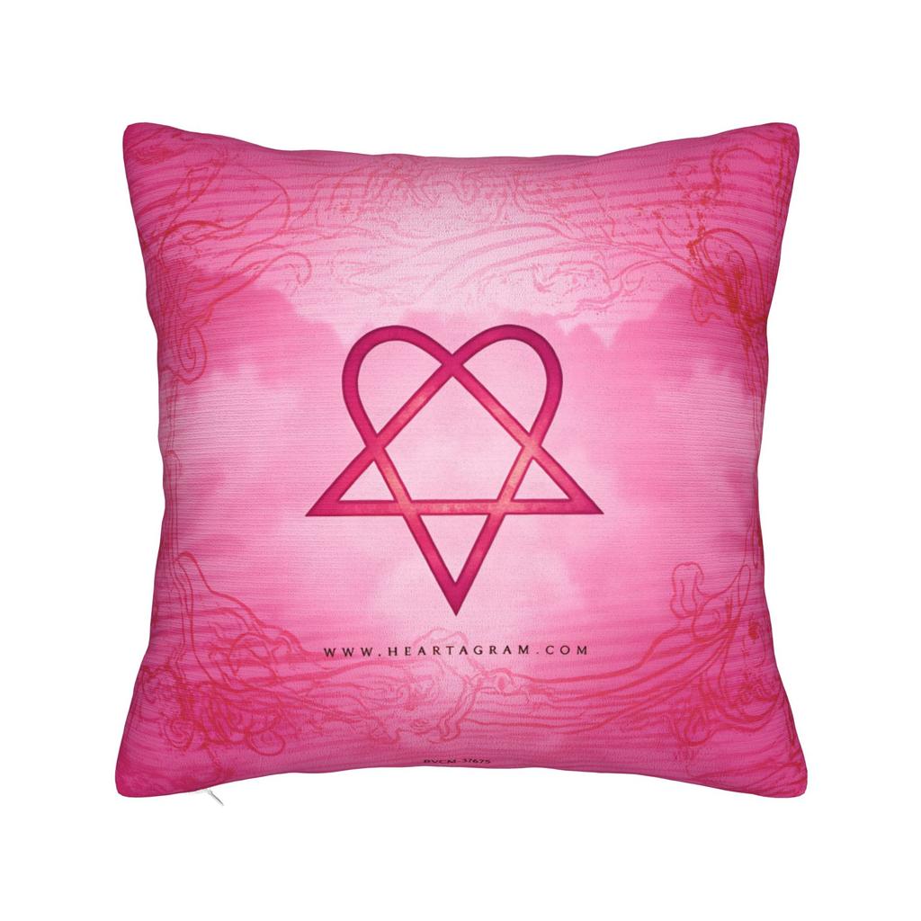 Pillow Case H-Him Ornate Heartagram Soft Pillow Cover For Sofa Bedroom Home Decor Fashion Pillowcases