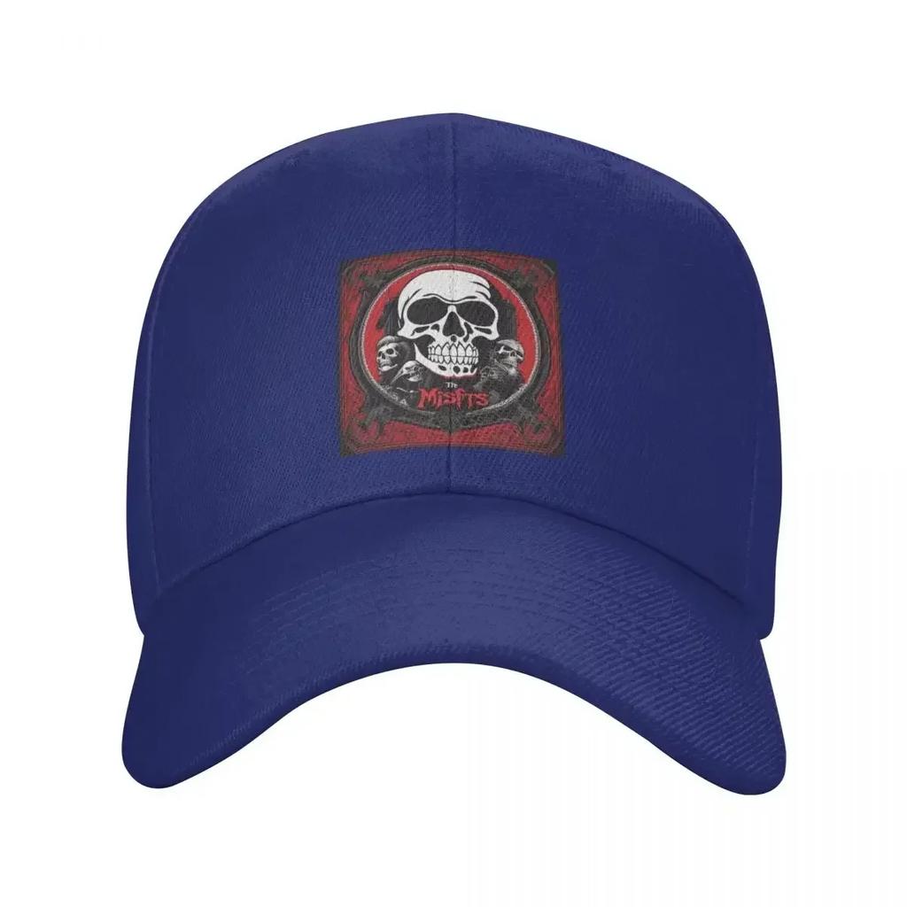Classic Horror Punk Rock Misfits SKull Baseball Cap Women Unisex Personalized Adjustable Adult Dad Hat Summer