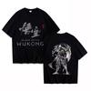 Black Myth Wukong Koszulka do Gry Męska Damska Casualowa z Krótkim Rękawem Streetwear Dla Fanów Gier Harajuku Top dla Miłośników Gier Prezent