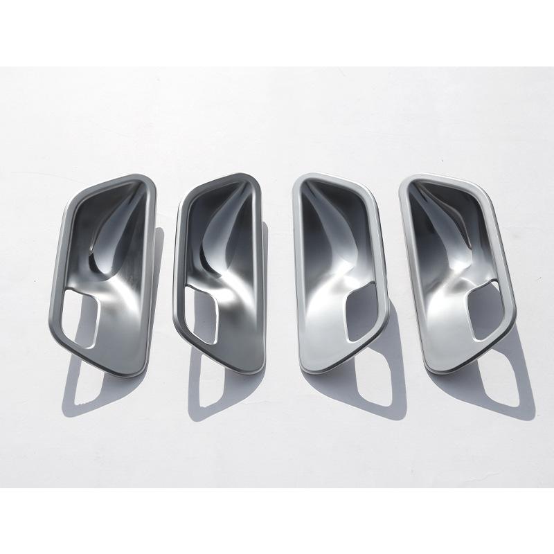 

For BMW 3 4 Serises F30 F34 3GT Carbon Fiber Look Car Door Handle Covers Trim Interior Auto Accessories ABS Silver Car Parts