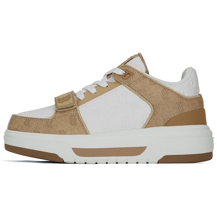 

New MLB Chunky Liner Low Top Skateboard Shoes Unisex Beige Yellow 3ASXCMM4N-43BGS 42.5