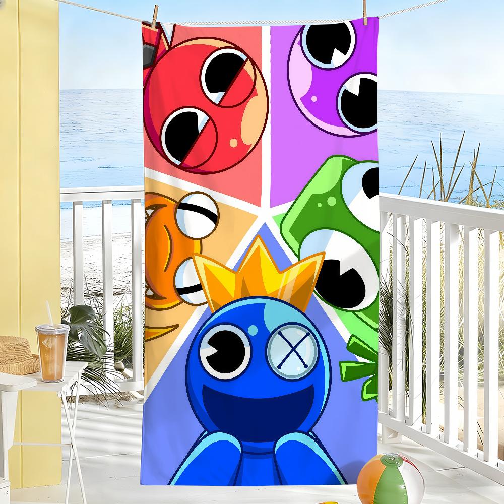 Game R-Rainbow Friends-S Towel Sports Quick Dry Travel Camping Gear Sandproof Soft Light Large Beach Towel
