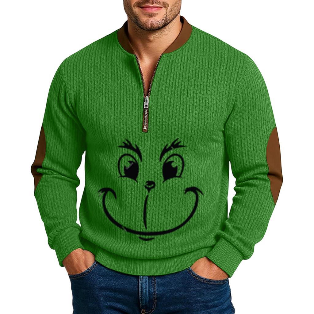 Men'S Outdoor Zipper Long Sleeved Sportswear Casual Sweatshirt