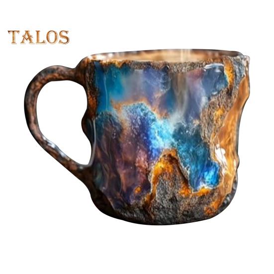 Mineral Faux Crystal Coffee Mug 11 Oz Faux Crystal Mineral Water Cup Unique Design Heat Retention Drinking Mug for Home And Office