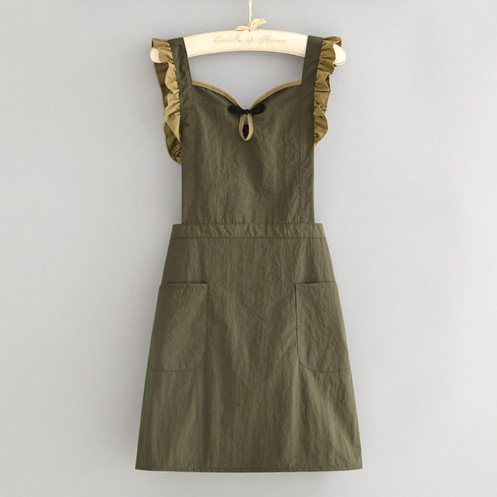 Breathable Chinese-style Apron Adjustable Kitchen Apron Modern Waterproof Apron  Restaurant