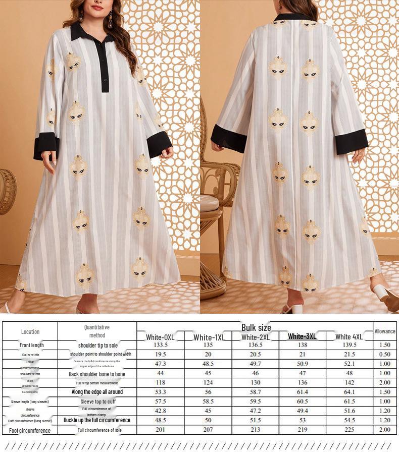Cross-Border Plus Size Casual Women's Dress - Spring/Autumn Collection