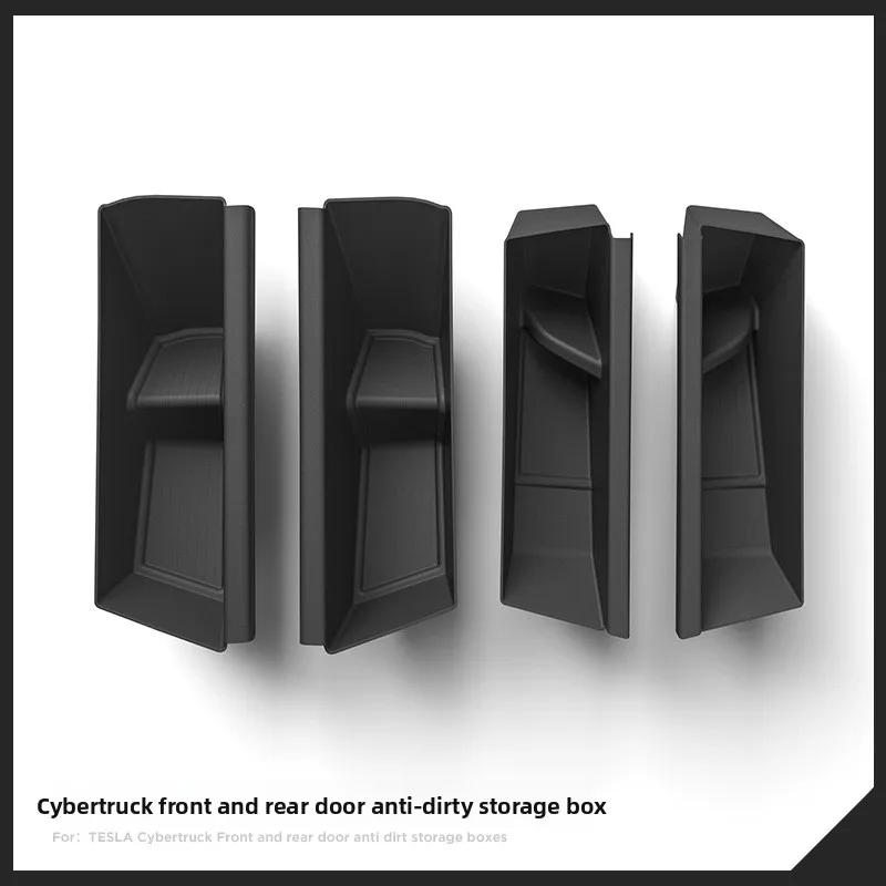 Car Sticker For Tesla Cyber Pickup Cybertruck Doors Tesla Storage Box TPE Door Slot Storage Box Accessories Car Modification