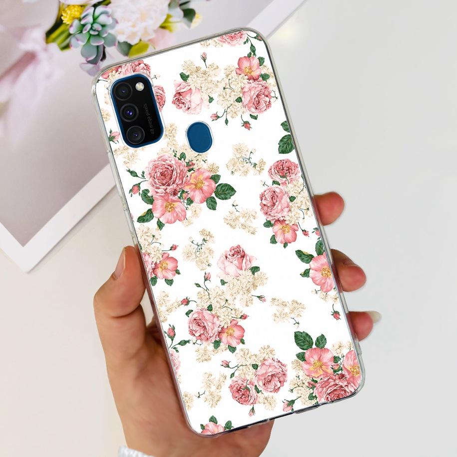 For Samsung M21 Case SM-M215F Silicone Soft Phone Cover For Samsung Galaxy M21 2020 Fundas Cartoon Coque For Samsung M 21 Bumper