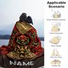 Dark Dice Style Personalized Name Blanket Cozy Customizable Blanket Ultra-Soft Versatile for Picnics Couch Office Livingroom All-Season Use