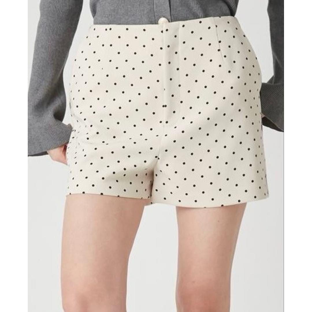 Lily brown polka dot pattern micro shorts