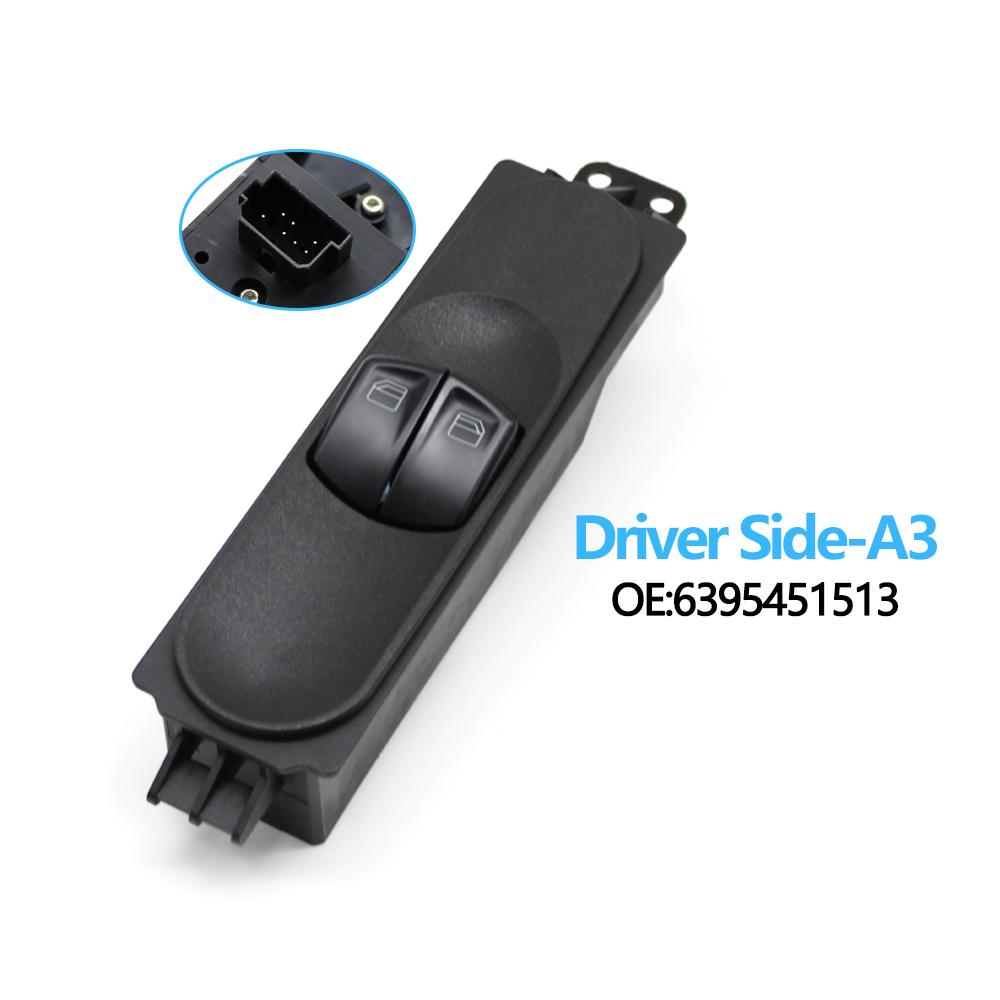 Car Front Rear Door Electric Window Switch Master Power Control Switch For Benz W639 W636 Vito Viano 2006-2015 6395450913