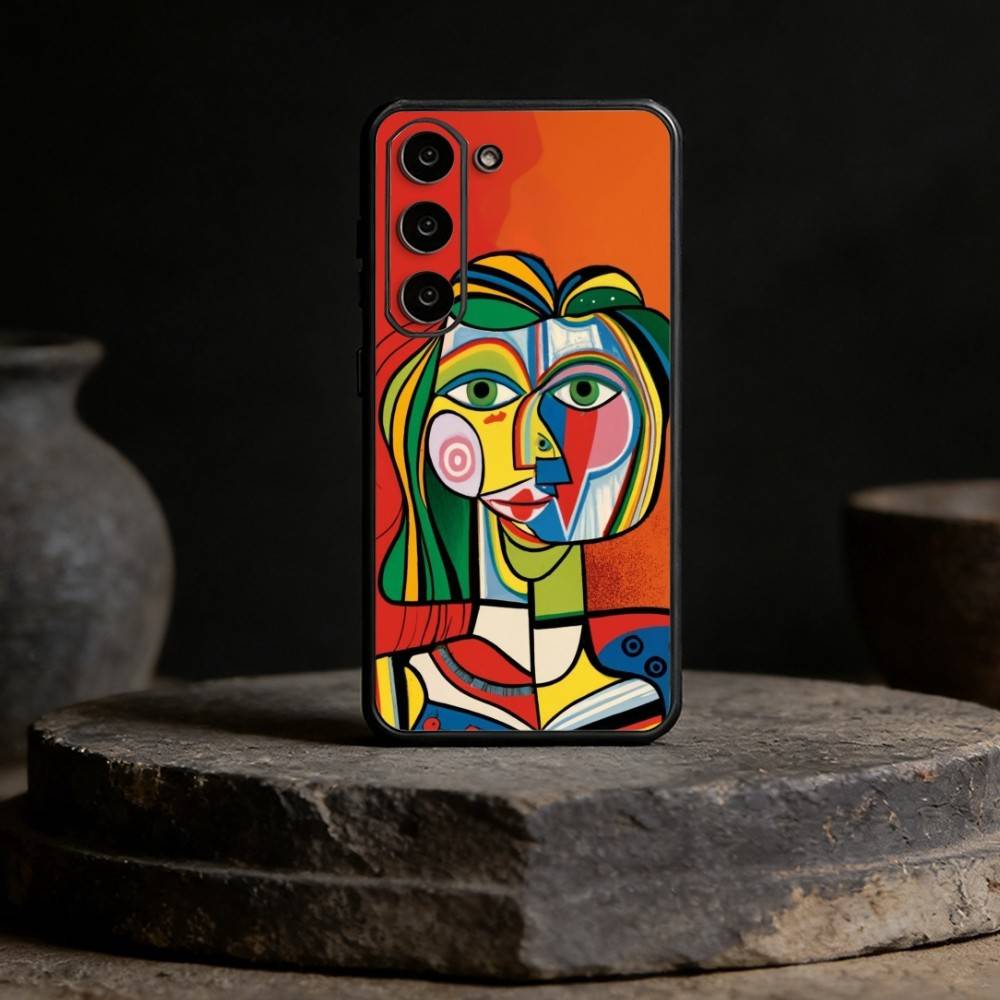Picasso Abstract Art Painting Phone Case For Samsung Galaxy A13,21s,22,31,32,52,53,71,72,73,Soft Black Cover
