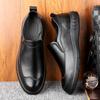 Mode Leder Slipper mit weicher Sohle für Herren Mode Lässig Frühling Herbst Schwarz Herrenschuhe Einfarbig Neue Designer Herrenschuhe
