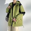 Hooded Jacket Men's Spring and Autumn Trendy Loose Handsome Casual Jacket Large Size Loose Youth Jacket Men's Jacket