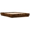 LED Bed Frame In Smoked Oak 150x200 Cm