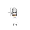 15ML Crystal Wine Glass Set, Luxurious and Cute Wine Glass BPA Free Very Suitable for Decoration Collection and Celebration