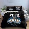 """Logo PUBG con soldato." Set lenzuola Set copripiumino Copripiumini Federe"""(1*Copripiumino 2*Federe senza imbottitura piumone)