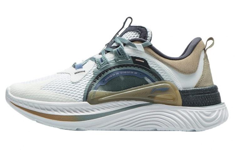 Li Ning Spark Нескользящие износостойкие Низкие Спортивные Повседневные Кроссовки Мужские Белые AGLR085-1 41.5