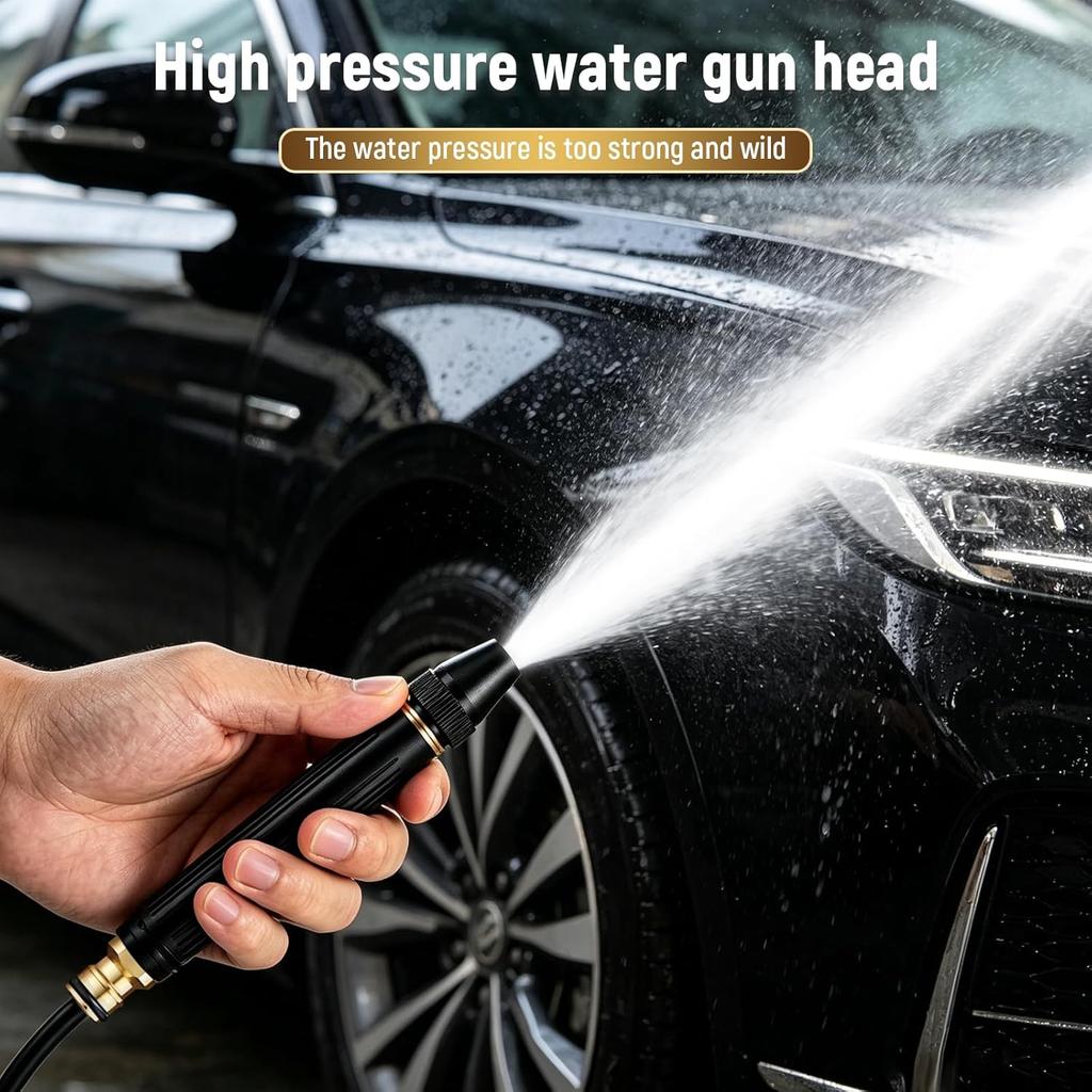 2026 New Jet Nozzle PowerWasher for Garden Hose, 2Pcs Garden Hose Nozzle High Pressure PowerfulCleaning Spray Evenly, High Pressure Hose Nozzle for