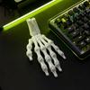 Manufatto Realistico Stampato in 3D Statuetta Scheletro, Statua Ossea Spettrale per Modello Festa di Halloween, Modello Gotico, Decorazione da Scrivania Dek