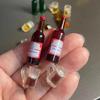 1 SET 1/6 Scale Simulation Miniature Mini Beer With Cup Drinks Water Bottle Model For Ob11 Bjd Dolls House Accessories Kids Toys