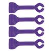 Molded Plastic Wine Glass Placement Aids with Split Ends for Kitchen Cabinets, Dining Storage and Beverage Stations