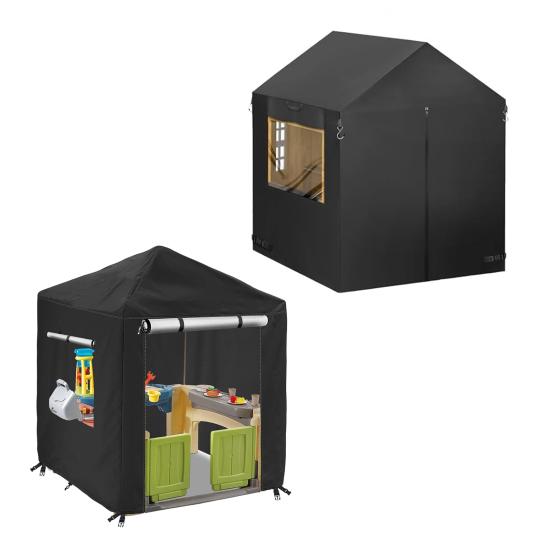 Kids Playhouse Cover with Zippers Waterproof UV Resistant Sun Protection Outdoor Playhouse Cover Protector