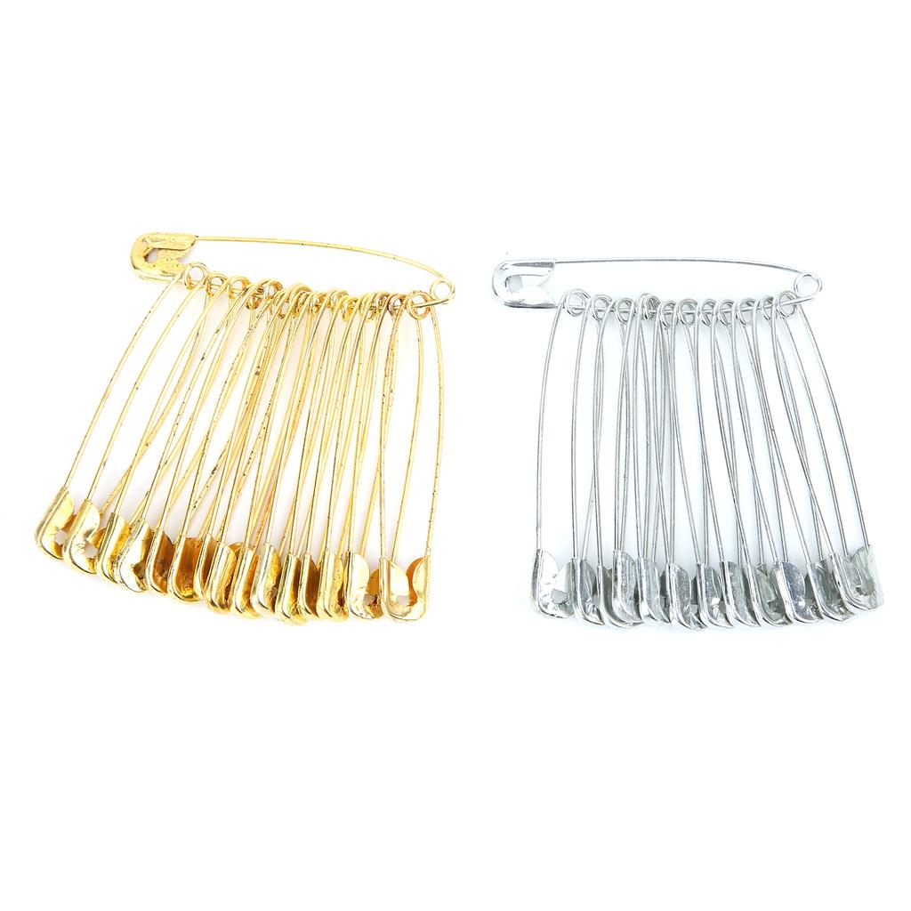 Sicherheitsnadeln 20 Stück Silber 20 Stück Golden Bunt Vereinfachtes Eisen für Schmuck Kleidung Herstellung