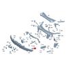 A2136202900 A2136202800 Left&Right Front Radiator Steel Holder Bracket For Mercedes Benz E GLC OEM 2136202900 2136202800