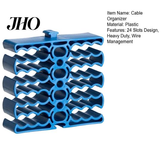 Cat 6 Cable Organizer Network 24 Slots Heavy Duty Ethernet Cord Organizing Professional Tools 5 Wire Holder Management Rack