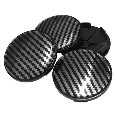 4ks 68mm hliník + živica s 3D vzorom z uhlíkových vlákien Nálepka s krytom kolesa auta Ráfik Stred HubCaps Cup Prachotesný kryt pre vossen rays Advan Racing Center Cap