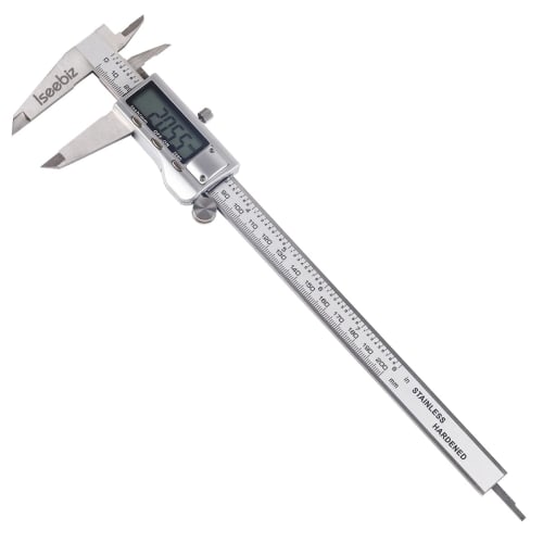 200mm Digital Caliper, Stainless Steel, LCD Display, Outer Diameter, Inner Diameter, Depth, Step Measurement Tool, Zero Reset, High Precision, Battery
