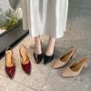 Pointed-toe Shoes, High Heels, Women's Thick-soled Sandals, Wrap-around Sandals