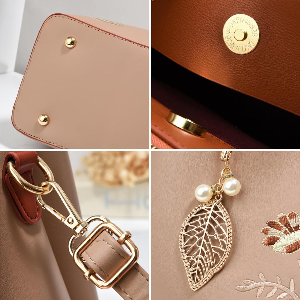 Shoulder Bag for Large Tote Suitable for Ceremony Embroidered Print [GDGZJJD] Women, 3-way Crossbody, Handbag, Capacity, Waterproof, Bag, Hand-held,