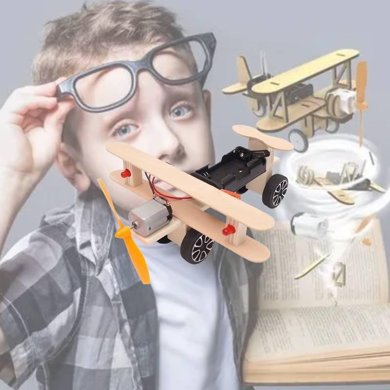 Wooden Diy Gliding Airplane Model For Kids Science Experiment Stem Education