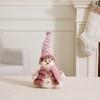 Christmas Plush Snowman Elk Figurine Retractable Standing Xmas Decor Gift
