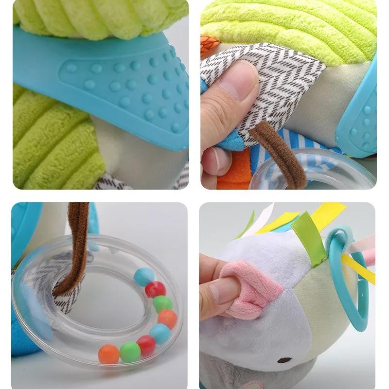 Baby Toys Plush Stuffed Rattle Toys Stroller Hanging Animals Bed Mobile Infant for Baby Toys 0 6 Months Peluche Sensorial Baby