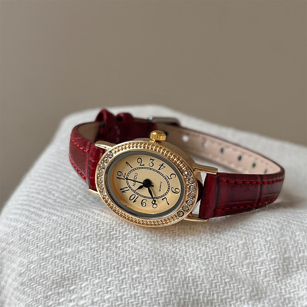 Oval Belt Diamond Women'S Watch Small Dial Retro Delicate Casual Women'S Watch Source Price