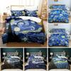 Starry Night Van Gogh Duvet Cover Set Queen Size,Oil Painting Famous Modern Classic Sky Star Art,Decorative 3D Bedding Set