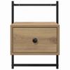 Nightstand Set of 2 Artisan Oak Finish 35 X 30 X 51 Cm Engineered Wood