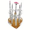 12 Huls Akryl Gel Pen Børsteholder, Hjerteformet Hvile Stand Display Rack Organizer til Neglekunst Pen Makeup Børste Kontor Hjem