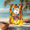 Custom Name Ultra-Soft Beach Towel with Bobo Theme,Ideal for Pool - Camping, Diving - Perfect Travel Essential, Vibrant Beach Towel.