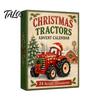 Acrylic Festive Decoration Transportation Vehicles Advent Calendar 2026 for Kids, 24 Day Christmas Countdown Set Eve Surprise with Collectible