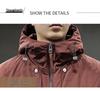 2025 Men's Trendy Hooded Cotton-Padded Winter Workwear Jacket - Thick, Warm, Cold Protection