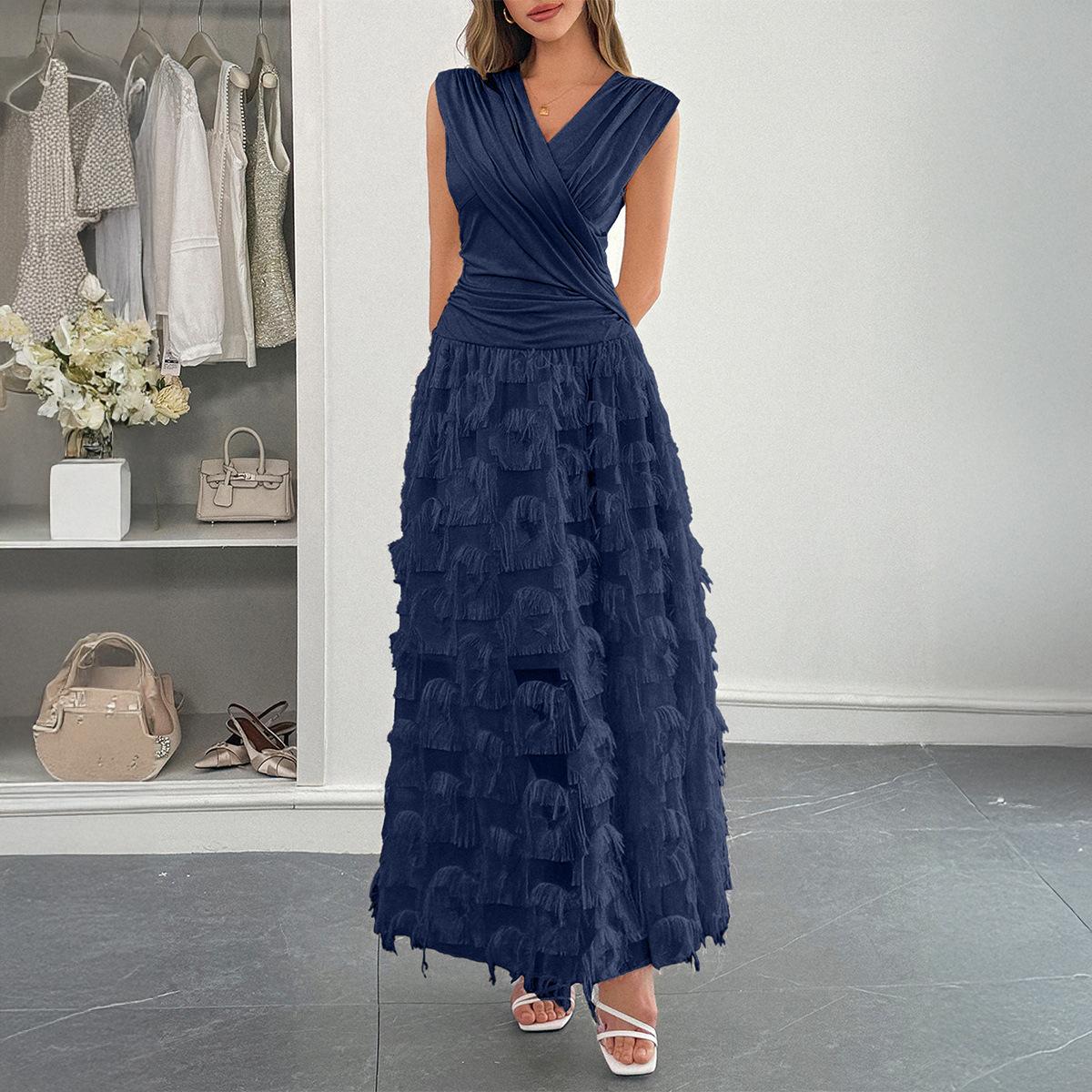 

Элегантный и изысканный, в сочетании с модными длинными платьями и платьями для женского лета XL королевский синий